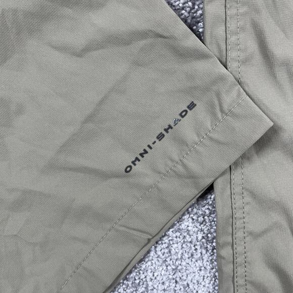 Columbia Cargo Pants Mens 38 x 30 Convertible Shorts Nylon Ripstop Khaki Tan - Picture 4 of 14